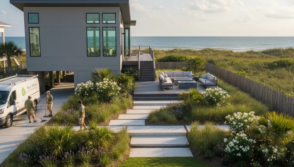 Charleston, SC landscaping design services for residential outdoor spaces and garden improvements