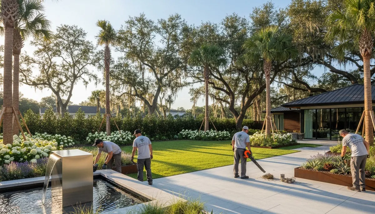 Charleston, SC landscaping design services for residential outdoor spaces and garden planning