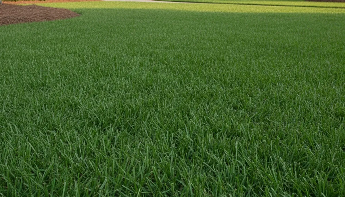Lush green residential lawn in Charleston SC showing professional landscaping and lawn care results